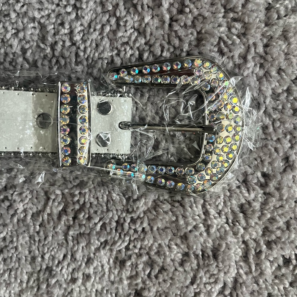Rhinestone Embellished Belt